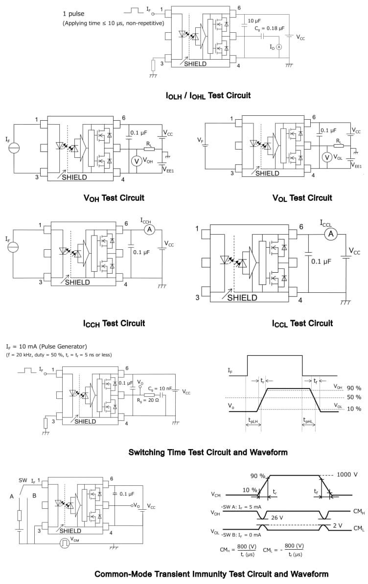 Applikations-Schaltungsdiagramm - Toshiba TLP5794H Optokoppler